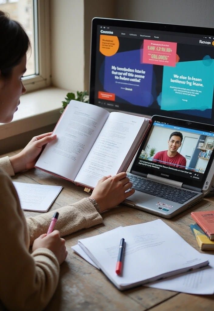 Laptop abierta sobre un escritorio
